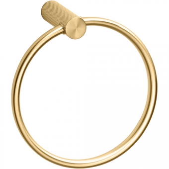 Žiedinė rankšluosčių pakaba Bemeta Auria, matinis šviesus auksas (Champagne) 